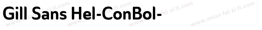 Gill Sans Hel-ConBol字体转换